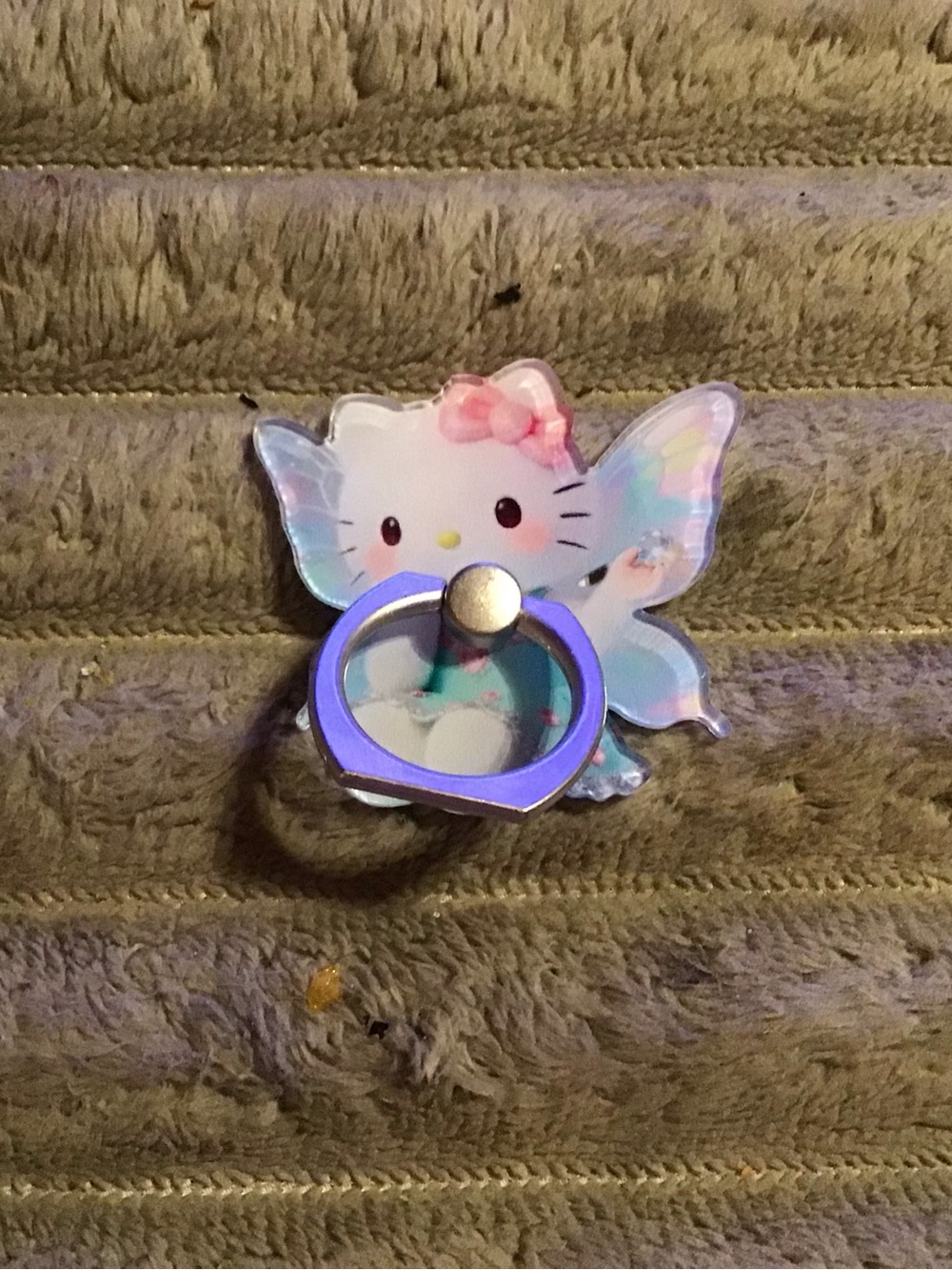 Sanrio Hello Kitty Fairy Ring Holder - Pastel Pink, Blue & Iridescent
